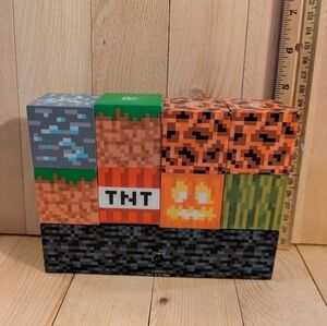 Minecraft Night Light Themed Building Blocks Set Needs Power Cord